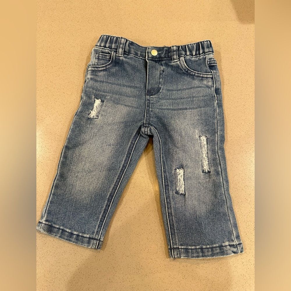 First Impressions Baby Boy Rip Denim Jeans Size 18 Months
